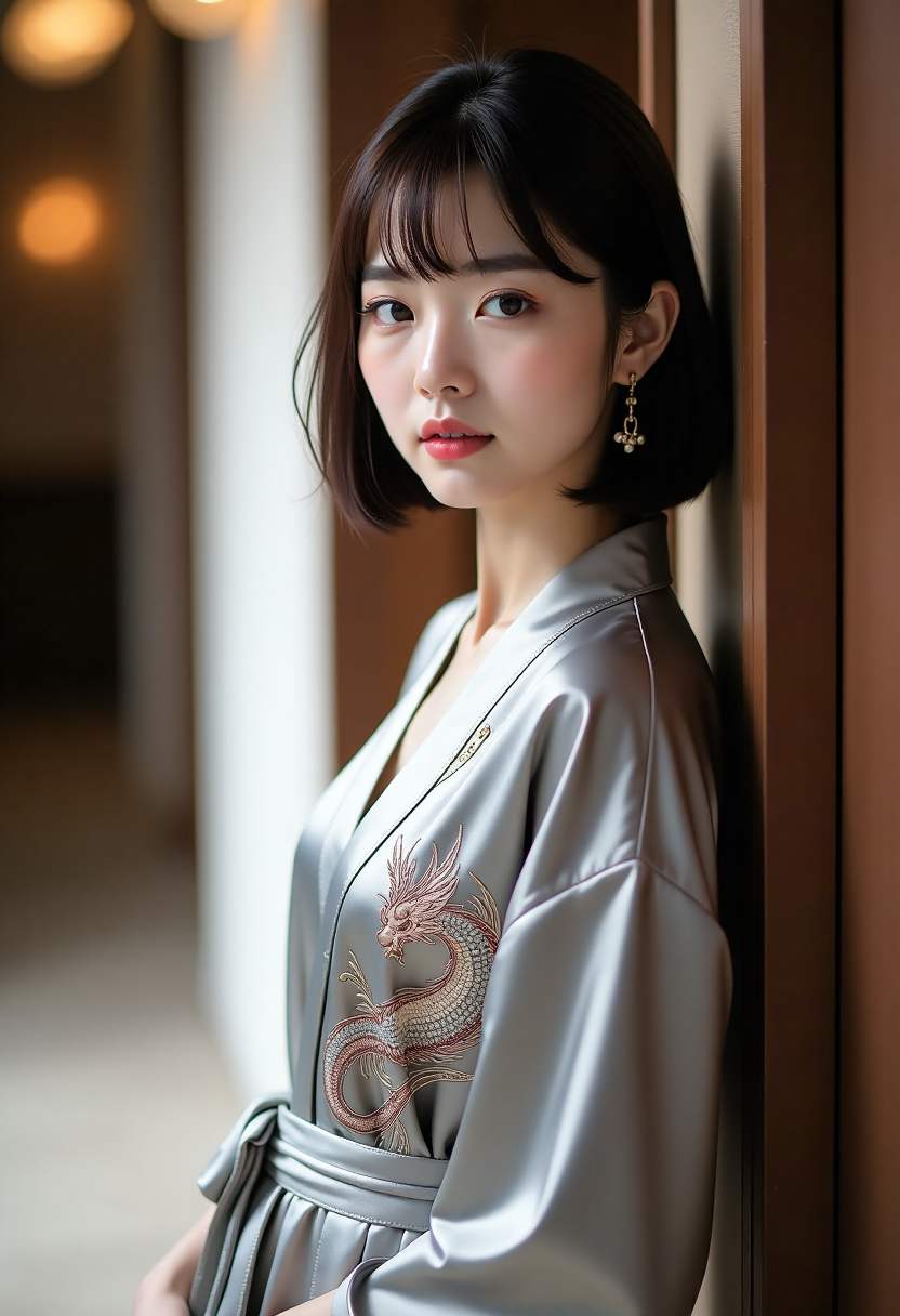 周末亲子散步公园景色